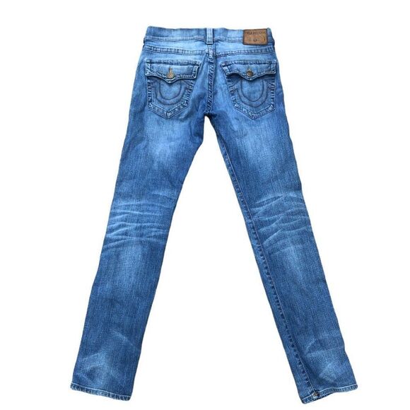 True Religion Jeans Size 32 ROCCO Relaxed Skinny Blue - Picture 2 of 13